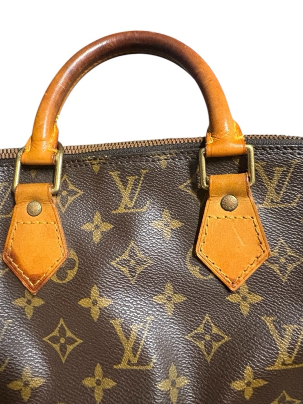 Louis Vuitton Brown Monogram Alma-Style Satchel with Vachetta Trim - Picture 10 of 16